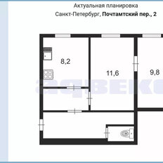 Квартира 42 м², 2-комнатная - изображение 3