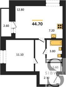 41,8 м², 1-комнатная квартира 6 600 000 ₽ - изображение 121