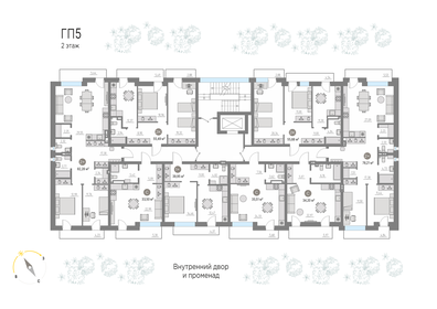 34,2 м², квартира-студия 4 500 000 ₽ - изображение 23