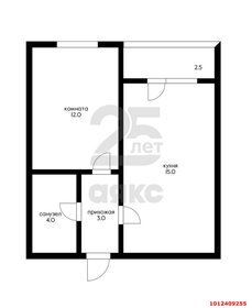 Квартира 33,7 м², 1-комнатная - изображение 1