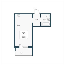 Квартира 29,2 м², студия - изображение 1