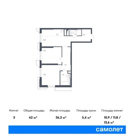 65,1 м², 2-комнатные апартаменты 16 685 684 ₽ - изображение 33