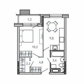 29,8 м², 1-комнатная квартира 4 200 000 ₽ - изображение 67