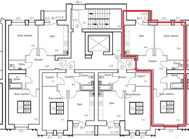 Квартира 65,5 м², 2-комнатная - изображение 1