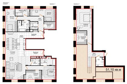 318,5 м², квартира-студия 250 000 000 ₽ - изображение 132