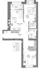 75 м², 3-комнатная квартира 7 400 000 ₽ - изображение 71