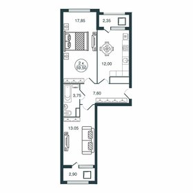 56 м², 2-комнатная квартира 5 169 000 ₽ - изображение 75
