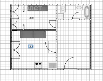 Квартира 34 м², 1-комнатная - изображение 1