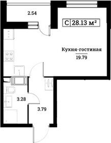 Квартира 28,1 м², студия - изображение 1