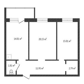 61,9 м², 2-комнатная квартира 8 700 000 ₽ - изображение 98