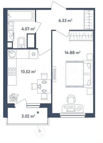 Квартира 37,3 м², 1-комнатная - изображение 1