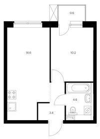 Квартира 35,4 м², 1-комнатная - изображение 1