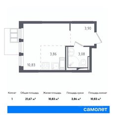 Квартира 21,9 м², студия - изображение 5