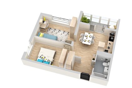 Квартира 51 м², 2-комнатная - изображение 1