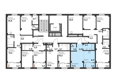 33,3 м², 1-комнатная квартира 3 700 000 ₽ - изображение 70