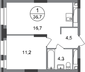 37 м², 1-комнатная квартира 8 600 000 ₽ - изображение 30