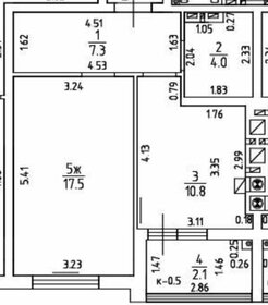 Квартира 43,8 м², 1-комнатная - изображение 1