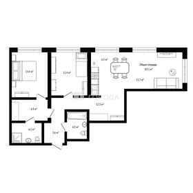 Квартира 83,1 м², 2-комнатная - изображение 1