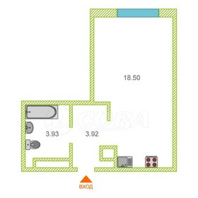 Квартира 26 м², студия - изображение 1