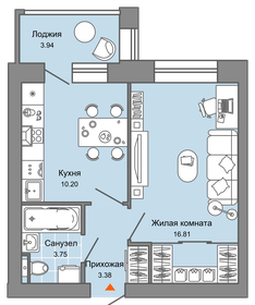 36 м², 1-комнатная квартира 4 608 010 ₽ - изображение 64