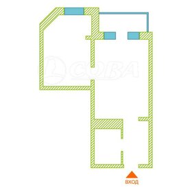 Квартира 41,5 м², 1-комнатная - изображение 1