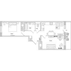 64,2 м², 2-комнатная квартира 10 130 000 ₽ - изображение 79