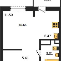 Квартира 28,7 м², студия - изображение 3