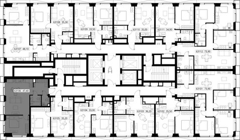 44,5 м², 1-комнатная квартира 17 241 836 ₽ - изображение 48