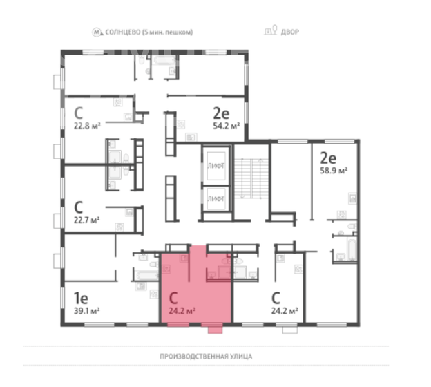 24,2 м², квартира-студия 8 400 000 ₽ - изображение 1