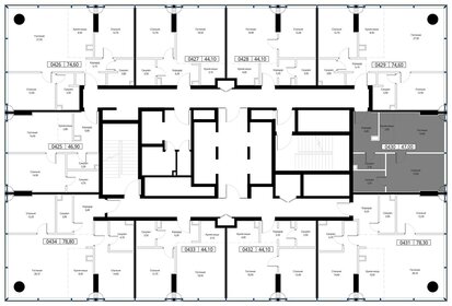 Квартира 47 м², 1-комнатная - изображение 3