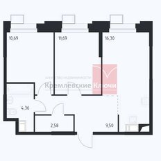 Квартира 55,1 м², 2-комнатные - изображение 2