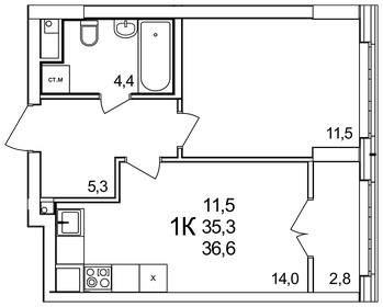 44 м², 3-комнатная квартира 3 100 000 ₽ - изображение 32