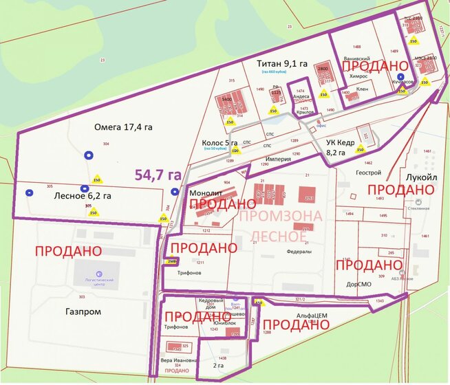 174779 м², участок коммерческого назначения 373 000 000 ₽ - изображение 10