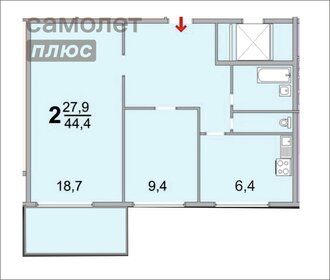 Квартира 44,5 м², 2-комнатная - изображение 4