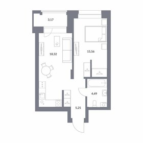 Квартира 46,8 м², 1-комнатная - изображение 1