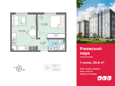 Квартира 33,6 м², 1-комнатная - изображение 1