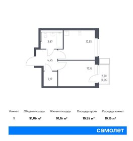 Квартира 31,9 м², 1-комнатная - изображение 1