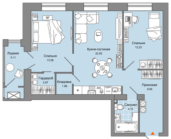 65 м², 3-комнатная квартира 5 499 000 ₽ - изображение 62