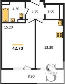 42,7 м², 1-комнатная квартира 6 020 700 ₽ - изображение 40