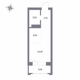 23,3 м², апартаменты-студия 4 800 000 ₽ - изображение 63