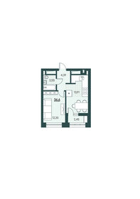 29 м², 1-комнатная квартира 2 420 000 ₽ - изображение 66
