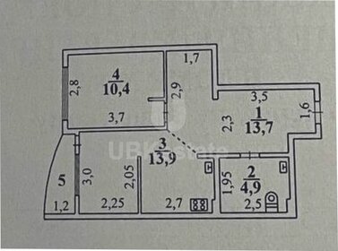 Квартира 44,3 м², 2-комнатная - изображение 1