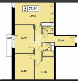 76 м², 3-комнатная квартира 6 150 000 ₽ - изображение 36