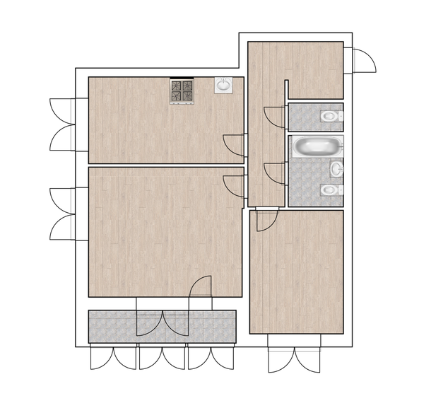 60,6 м², 2-комнатная квартира 7 750 000 ₽ - изображение 1