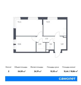 54,5 м², 2-комнатная квартира 9 650 000 ₽ - изображение 1