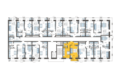 40,1 м², 1-комнатная квартира 8 500 000 ₽ - изображение 60
