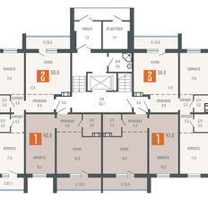 Квартира 56,9 м², 2-комнатная - изображение 2