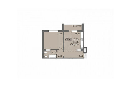 45,2 м², 2-комнатная квартира 4 650 000 ₽ - изображение 32
