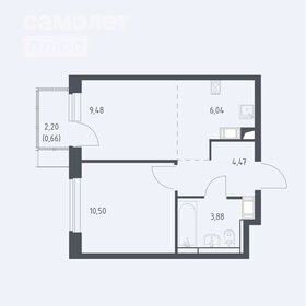 Квартира 36,4 м², 2-комнатная - изображение 1