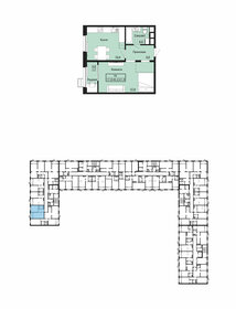 41,2 м², 1-комнатная квартира 3 584 400 ₽ - изображение 33